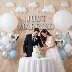 4PCS Large 36 Inch White Balloons, White Latex Big Balloons for Baby Shower G…