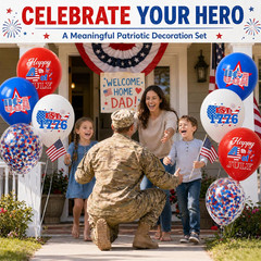 74 Pack 4Th of July Decorations Red White and Blue Balloons Set – 12 Inch USA 4T
