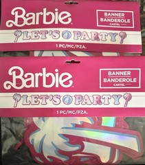 Barbie Birthday Party Decorations Lot 2 Sashes 2 Banner 1 Centerpiece 5 piece