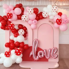 Heart Balloons Love Letter Foil Valentine Wedding Party Decor Kit 36pc