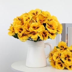 4Pcs Realistic Pansy Flowers for Festive For Home and Wedding Decoration
