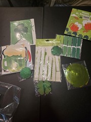 St. Patrick’s Day Decorations Kit with Lucky Banner, Hanging Swirls, Glitter Sha