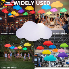 LED PVC Inflatable Cloud Balloons for Wedding/Event/Party Decor 4.92ft Long NEW