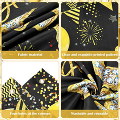 50Th Birthday Decorations for Men Women,Vintage Black Gold Happy 50 Years Old Bi