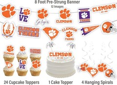 Instant Setup Clemson Tigers Celebration Supplies – 42 Pieces for All Occasions