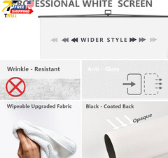 Large Collapsible White Backdrop Screen for Photography and Video Conferencing