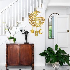Ramadan Decoration for Home Acrylic Ramadan Door Wreath Ramadan Mubarak Islamic