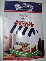 Rawlings MLB Pro Baseball Sports Theme Party Decoration Treat Stand 12X20.5 NEW