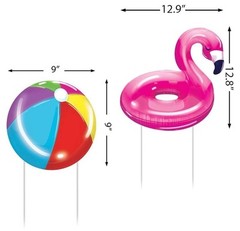 Pool Party Tabletop & Yard Decorations – Summer Bash Party Decor Beach Party