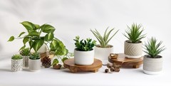 Kurrajong Farmhouse Dark Green Pot: 3.5″ H x 5″ W, Plant: 12″ L,
