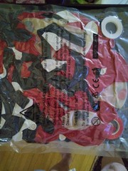 Red Black and White Balloons 159 PCS 18, 12,10 And 5Inch Black Red White