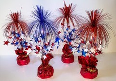 15 Foil Helium Balloon Weights Birthday Party or 4th of July Fireworks Decor
