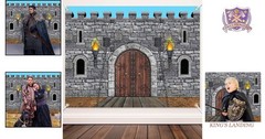 Medieval Castle Backdrop 7×5 ft Wall Decorations for Knight Theme Party