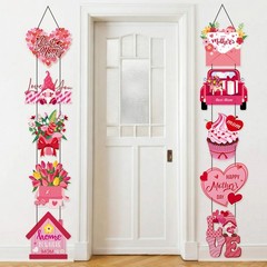 2 Sets Happy Mother’s Day Decorations Door Banners Mothers Day Porch Signs Pi…