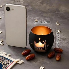 Ramadan Table Decor, Ramadan Mubarak Decoration, Glass Votive Tealight Candle Ho