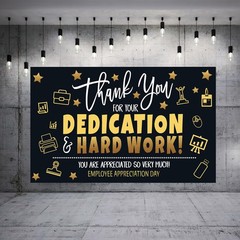 Employee Appreciation Day Banner Backdrop Decorations We Appreciate You Banner A