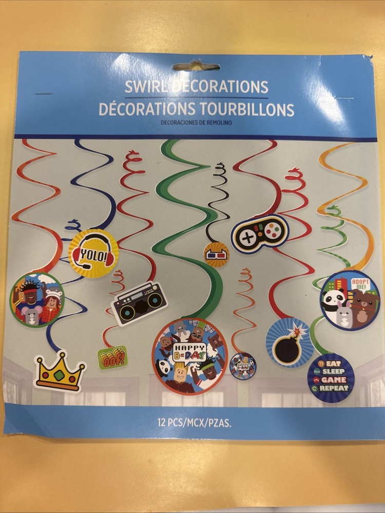 Party Town Swirl Decorations New 12pcs/ Pack