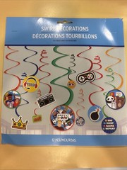 Party Town Swirl Decorations New 12pcs/ Pack