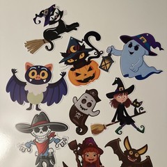 Halloween Mini Assorted Paper Cutouts 12 Count