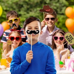 9 PCS West Wanted Photo Booth Prop Kit – 24 x 17 » Wild Western Selfie Booth…