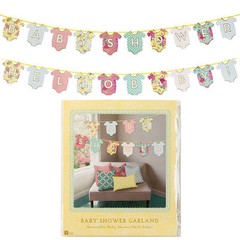 TALKING TABLES TRULY BABY SHOWER PARTY GARLAND BANNER REVERSIBLE JUMPSUIT
