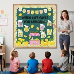 Lemonade Stand Summer Bulletin Board Paper Cut Outs Decorations Supplies