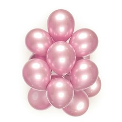 Metallic Balloons，Metallic 12inch Balloons,50pcs Metallic Light Pink