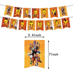 Dragon Ball Z Birthday Party Supplies Banner Balloons Party Set Decoration
