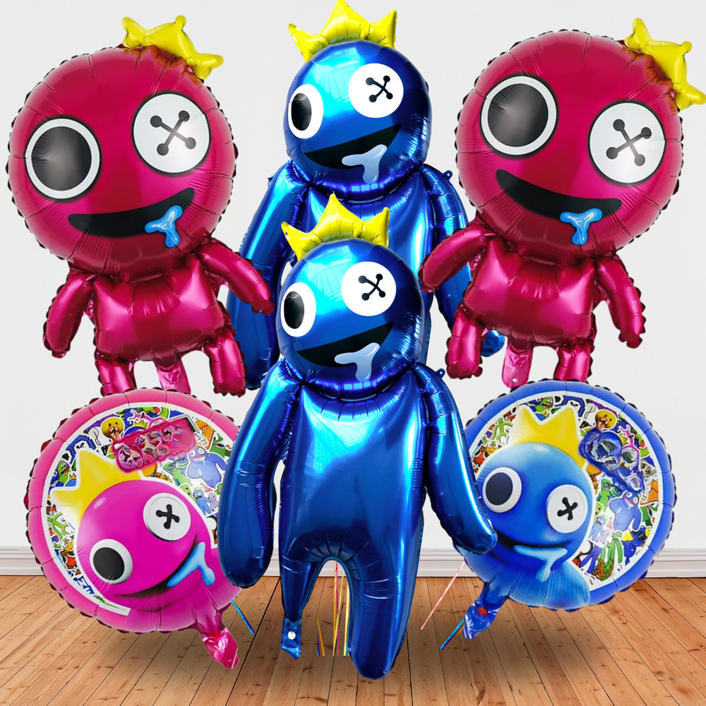 6 Rainbow Friend balloon party happy birthday supplies decoration theme bouquet