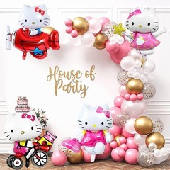 12 Pcs Hello Kitty Birthday Balloons – Party Supplies Decorations 28 in