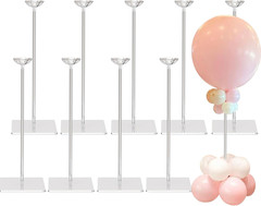 15.75 Inch Height Clear Acrylic Balloon Stand for Table Centerpiece Decoration,