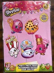 Unique Shopkins Photo Booth Props (5 Piece) Party Decorations New!!!!