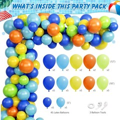 Pool Party Decorations, Summer Beach Pool Themed Birthday Party Supplies with…