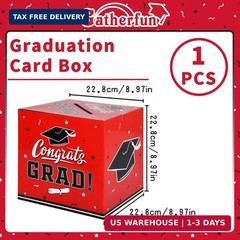 Gatherfun Graduation Decorations 2026 Grad Card Box for Gift Graduation Party Fa