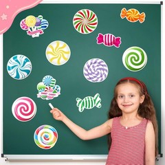 60 Pcs Candy Decorations Candy Cupcake Ice Cream Donut Cutouts Bulletin Board…