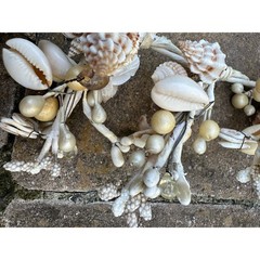 Seashell garlands Coastal Shell wire decor nautical natural marine beach ocean 2