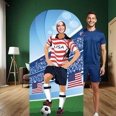 Star Cutouts International World Football Cardboard Display 190cm x 94cm