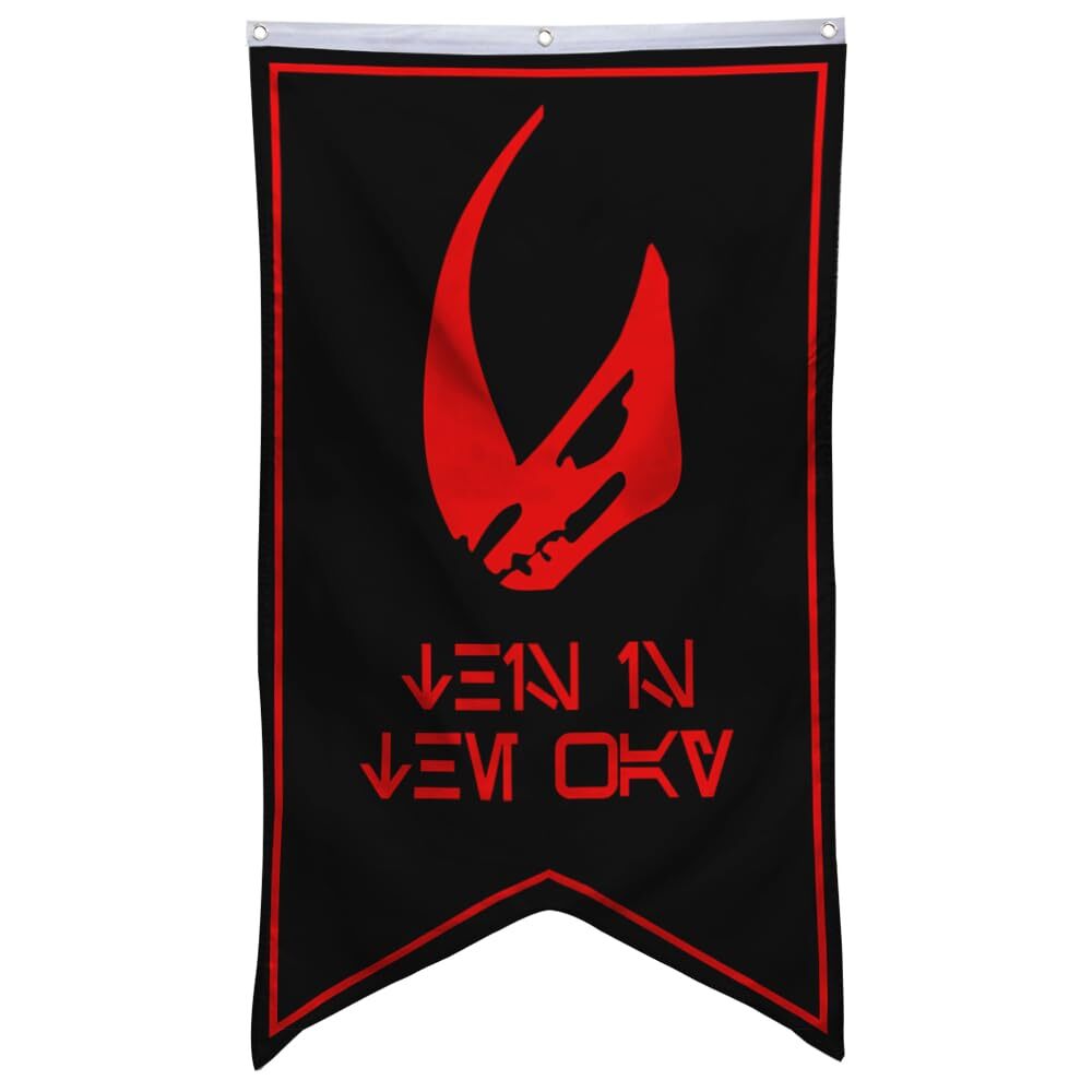 MUDHORN SIGNET FLAG BANNER MANDALORIAN FLAG BANNER MAN CAVE BED ROOM HOME OFFICE