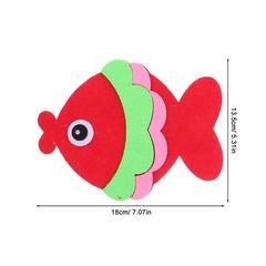 12Pcs Fish Wall Decor Reusable Nonwoven Fabric Coastal Beach Fish Ornaments