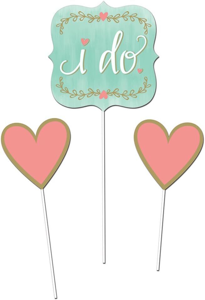 Mint to Be Bridal Shower Anniversary Wedding Party Decoration Centerpiece Sticks