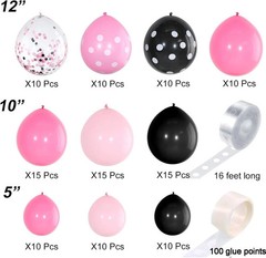Kit De Arco Guirnalda 117 Globos Minnie Mouse Decoracion Para Fiestas Cumpleaños