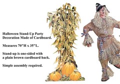 Life-Size 70″H Corn Stalks & Pumpkins Image Cardboard Stand-Up Party Decor #129
