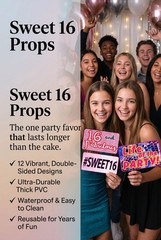 Sweet 16 Photo Booth Props