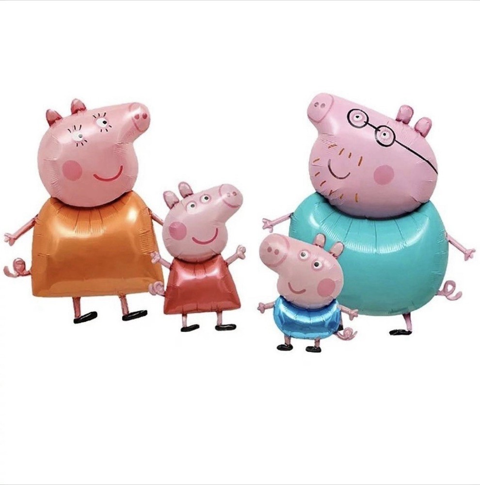 4 Piece Peppa Pig Family Balloon Set