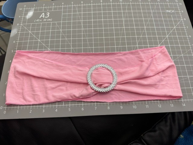 Unbranded 52ct. Light Pink Chair Sashes Barely Used!