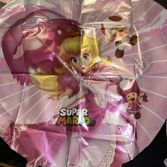 princess peach party decorations Cake Topper, Balloons, Birthday Sign