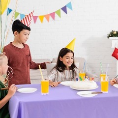 Peryiter 6 Pcs Assorted Color Fabric Rectangle Tablecloth 60 x 83 Inch Stain …