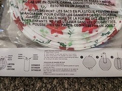 Poinsettia Paper Lanterns 1 Solid Red 2 With Print Christmas 9.5″ Decoration