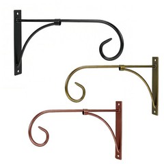 For Outdoor Hanging Basket Support for Concrete Posts Carbon Steel Black Copper