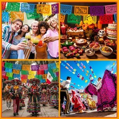 6 Pack Mexican Party Banner, 108FT Cinco De Mayo Decorations, 3 Styles Colorf…